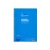 Cuaderno espiral liderpapel din a4 pautaguia tapa plastico 80h 90gr cuadro pautado 3mm con margen color azul
