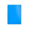 Cuaderno espiral liderpapel din a4 pautaguia tapa plastico 80h 90gr cuadro pautado 3mm con margen color azul