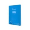 Cuaderno espiral liderpapel din a4 pautaguia tapa plastico 80h 90gr cuadro pautado 3mm con margen color azul