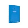Cuaderno espiral liderpapel din a4 pautaguia tapa plastico 80h 90gr cuadro pautado 3mm con margen color azul