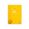Cuaderno espiral liderpapel din a4 pautaguia tapa plastico 80h 90gr cuadro pautado 3mm con margen color amarillo