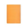 Cuaderno espiral liderpapel din a5 pautaguia tapa plastico 80h 90gr cuadro pautado 4mm color naranja