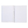 Cuaderno espiral liderpapel din a5 pautaguia tapa plastico 80h 90gr cuadro pautado 4mm color naranja