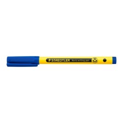 Rotulador staedtler noris writing pen 307 tinta base de agua punta fina trazo 0,6 mm azul