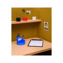 Portanotas maul go din a4 plastico reciclado con pinza color negro