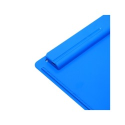 Portanotas maul go din a4 plastico reciclado con pinza color azul