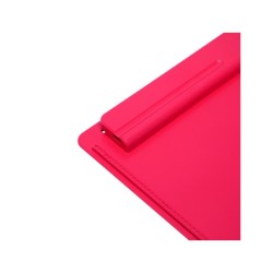 Portanotas maul go din a4 plastico reciclado con pinza color rojo