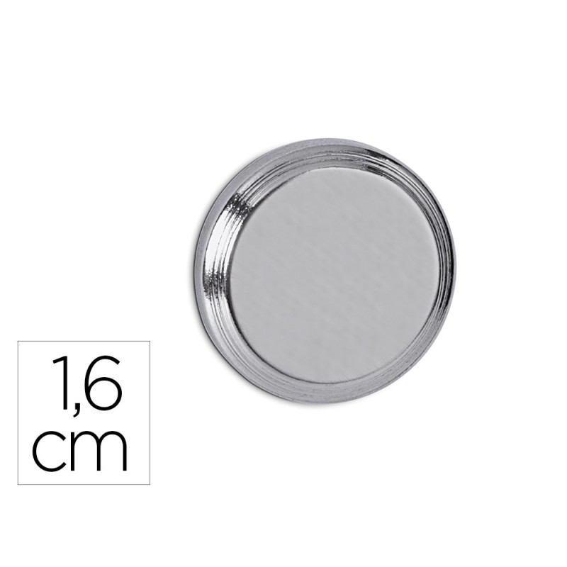 Iman maul cilindrico de neodimio 1,6 cm peso max. 5 kg diametro color plata Iman maul cilindrico de neodimio 1,6 cm peso max. 5 kg diametro color plata