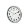 Reloj maul step de pared redondo 40 cm diametro electrico color plata