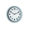 Reloj maul step de pared redondo 30 cm diametro electrico color plata