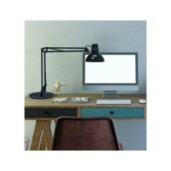 Lampara de escritorio maul study con base color negro 490x350x230 mm