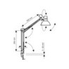 Lampara de escritorio maul study con pinza color blanco 170x440x350 mm