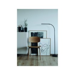Lampara de pie maul led pirro aluminio color negro 1250x265x430 mm