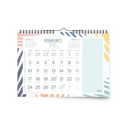 Calendarios liderpapel 2025 pack de 24 unidades diseños surtidos lote