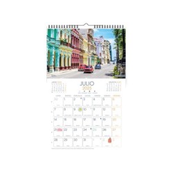 Calendarios liderpapel 2025 pack de 24 unidades diseños surtidos lote