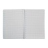 Cuaderno espiral liderpapel din a4 pautaguia tapa dura 80h 90 gr cuadro pautado 5mm color verde