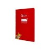 Cuaderno espiral liderpapel din a4 pautaguia tapa dura 80h 90 gr cuadro pautado 5mm color rojo