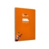 Cuaderno espiral liderpapel din a4 pautaguia tapa dura 80h 90 gr cuadro pautado 5mm color naranja