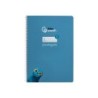 Cuaderno espiral liderpapel din a4 pautaguia tapa dura 80h 90 gr cuadro pautado 5mm color azul