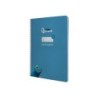 Cuaderno espiral liderpapel din a4 pautaguia tapa dura 80h 90 gr cuadro pautado 5mm color azul