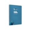 Cuaderno espiral liderpapel din a4 pautaguia tapa dura 80h 90 gr cuadro pautado 5mm color azul