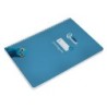 Cuaderno espiral liderpapel din a4 pautaguia tapa dura 80h 90 gr cuadro pautado 5mm color azul