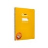 Cuaderno espiral liderpapel din a4 pautaguia tapa dura 80h 90 gr cuadro pautado 5mm color amarillo
