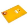 Cuaderno espiral liderpapel din a4 pautaguia tapa dura 80h 90 gr cuadro pautado 5mm color amarillo