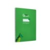 Cuaderno espiral liderpapel din a4 pautaguia tapa dura 80h 90 gr cuadro pautado 3mm color verde