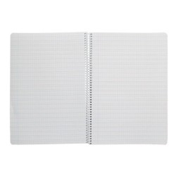 Cuaderno espiral liderpapel din a4 pautaguia tapa dura 80h 90 gr cuadro pautado 3mm color verde
