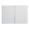 Cuaderno espiral liderpapel din a4 pautaguia tapa dura 80h 90 gr cuadro pautado 3mm color verde