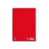 Cuaderno espiral liderpapel din a4 pautaguia tapa dura 80h 90 gr cuadro pautado 3mm color rojo