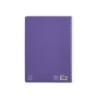 Cuaderno espiral liderpapel din a4 pautaguia tapa dura 80h 90 gr cuadro pautado 3mm color lila