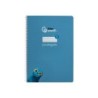 Cuaderno espiral liderpapel din a4 pautaguia tapa dura 80h 90 gr cuadro pautado 3mm color azul