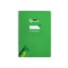 Cuaderno espiral liderpapel din a4 pautaguia tapa dura 80h 90 gr cuadro pautado 2,5mm color verde