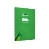 Cuaderno espiral liderpapel din a4 pautaguia tapa dura 80h 90 gr cuadro pautado 2,5mm color verde