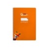 Cuaderno espiral liderpapel din a4 pautaguia tapa dura 80h 90 gr cuadro pautado 2,5 mm color naranja