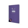 Cuaderno espiral liderpapel din a4 pautaguia tapa dura 80h 90 gr cuadro pautado 2,5mm color lila