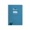 Cuaderno espiral liderpapel din a4 pautaguia tapa dura 80h 90 gr cuadro pautado 2,5mm color azul