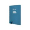 Cuaderno espiral liderpapel din a4 pautaguia tapa dura 80h 90 gr cuadro pautado 2,5mm color azul