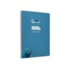 Cuaderno espiral liderpapel din a4 pautaguia tapa dura 80h 90 gr cuadro pautado 2,5mm color azul