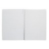 Cuaderno espiral liderpapel din a4 pautaguia tapa dura 80h 90 gr cuadro pautado 2,5mm color azul