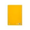 Cuaderno espiral liderpapel din a4 pautaguia tapa dura 80h 90 gr cuadro pautado 2,5 mm color amarillo