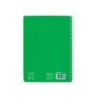 Cuaderno espiral liderpapel din a5 pautaguia tapa blanda 40 h 75 gr cuadro pautado 5mm color verde