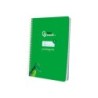 Cuaderno espiral liderpapel din a5 pautaguia tapa blanda 40 h 75 gr cuadro pautado 5mm color verde