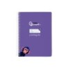 Cuaderno espiral liderpapel din a5 pautaguia tapa blanda 40h 75gr cuadro pautado 5mm color lila