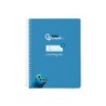 Cuaderno espiral liderpapel din a5 pautaguia tapa blanda 40h 75 gr cuadro pautado 5mm color azul