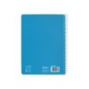 Cuaderno espiral liderpapel din a5 pautaguia tapa blanda 40h 75 gr cuadro pautado 5mm color azul