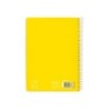 Cuaderno espiral liderpapel din a5 pautaguia tapa blanda 40h 75 gr cuadro pautado 5mm color amarillo