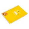 Cuaderno espiral liderpapel din a5 pautaguia tapa blanda 40h 75 gr cuadro pautado 5mm color amarillo